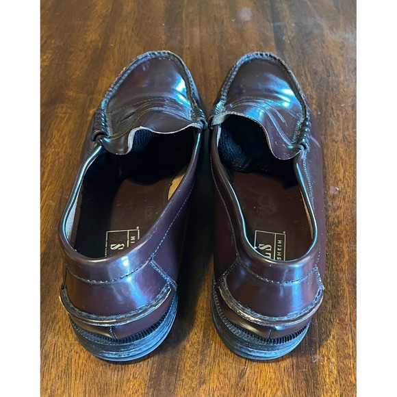 FLS‎ Florsheim Mens Burgundy Leather Penny Loafers Dress Shoes Size 12 D main image 10